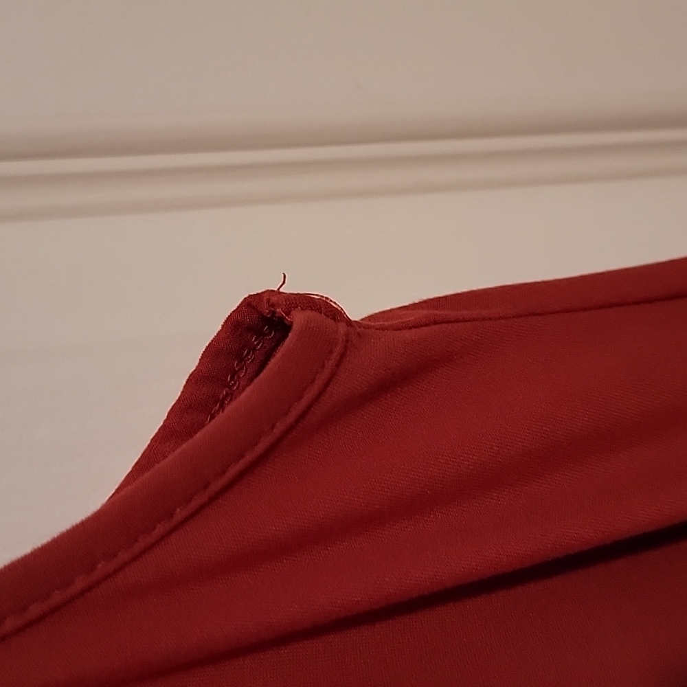 Burnt Orange Sleeveless Dress - Size M (8-10) - Picture 3 of 7